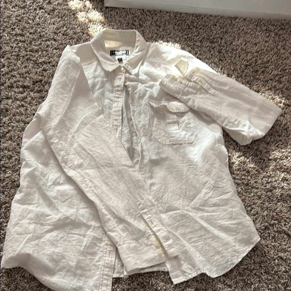 Women’s White button down